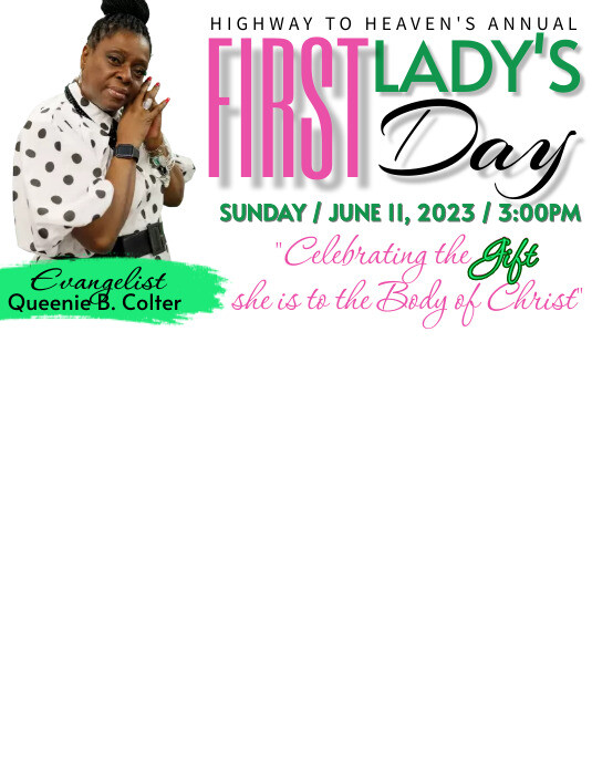 First Lady's Day Flyer (US Letter) template