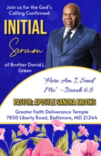 First Official Sermon Tabloid template