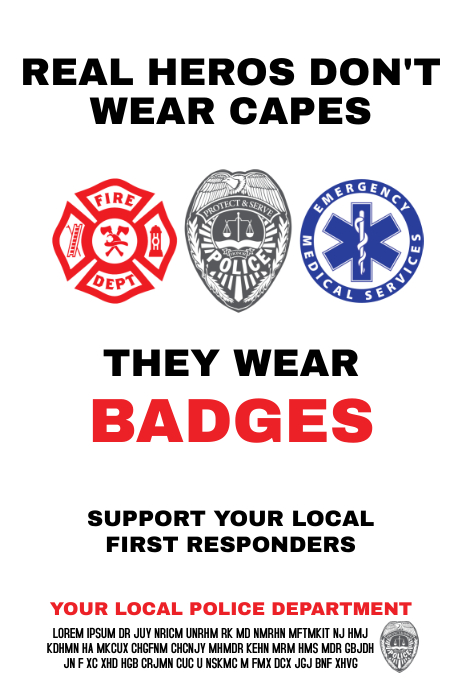First Responders Template PosterMyWall