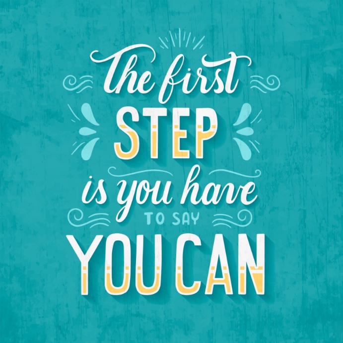Copy of First step quote Instagram post template | PosterMyWall