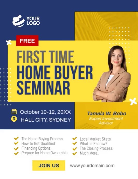 Copy of First Time Home Buyer Seminar Flyer | PosterMyWall
