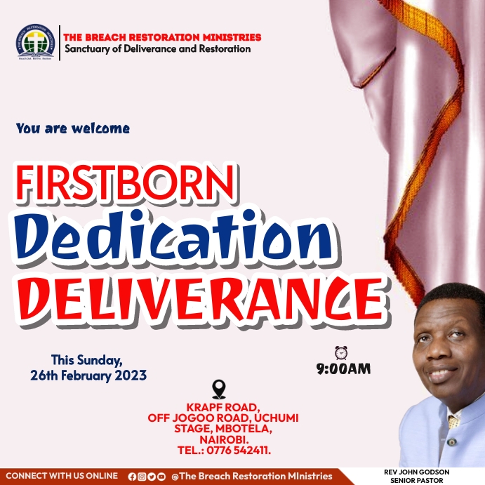 Poster First Born Firstborn Deliverance Sunday Template | PosterMyWall