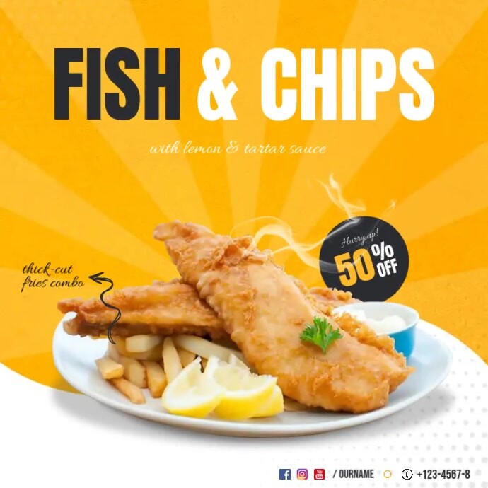 Copy Of Fish And Chips Fast Food Deal PosterMyWall copy-of-fish-and-chips-fast-food-deal-postermywall