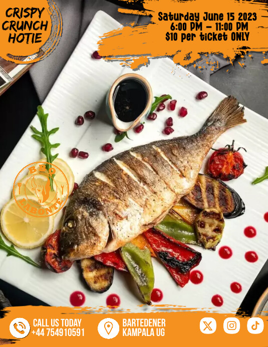fish Flyer (US Letter) template