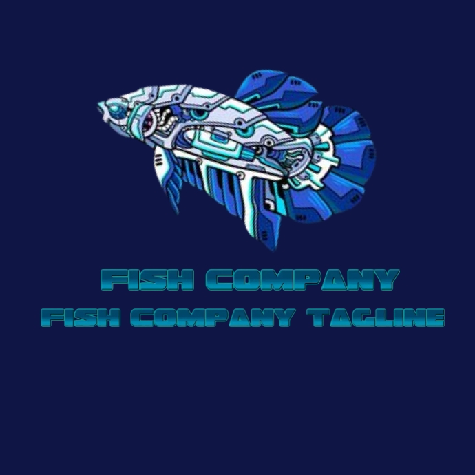 Fish food logo fish company logo Template | PosterMyWall