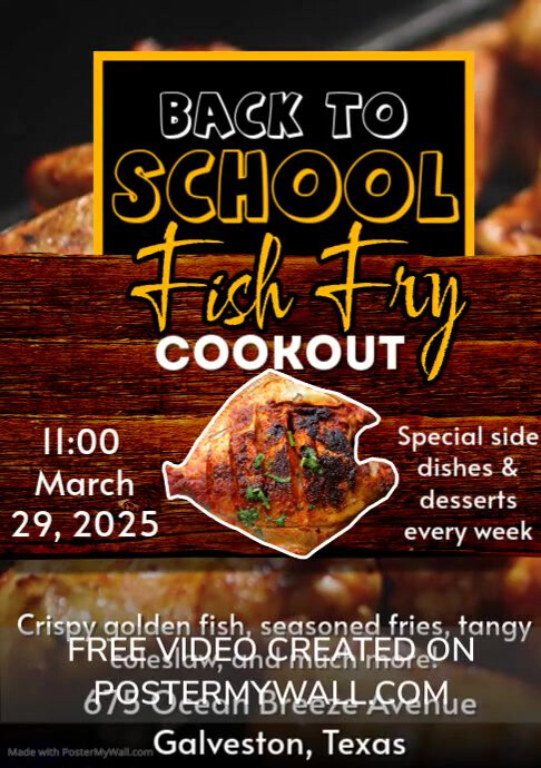 Fish Fry Flyer , Sea Food Flyer  and birthday A4 template
