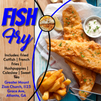 Fish Fry Flyer Instagram Post template