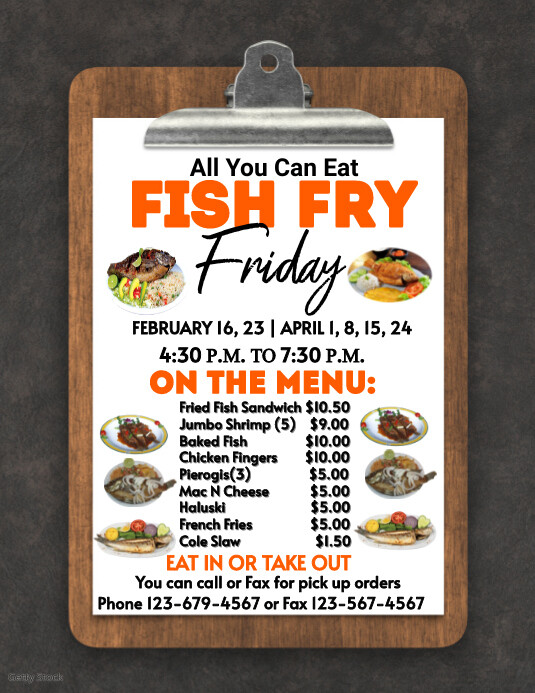 Fish fry flyer Template PosterMyWall