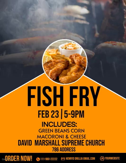 Fish Fry Flyer Template PosterMyWall