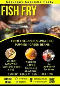 Fish Fry Flyer A4 template