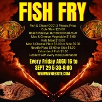 Fish Fry Flyer Instagram Post template