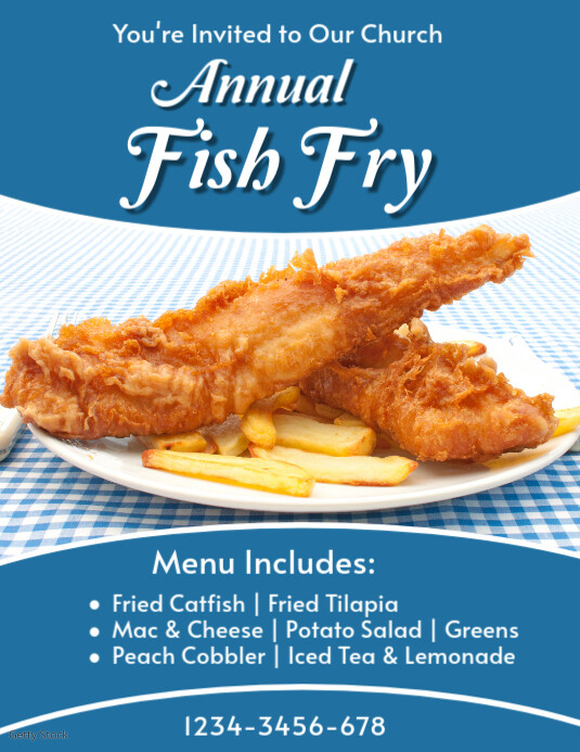 Image 4 for Fish Fry Flyer Template