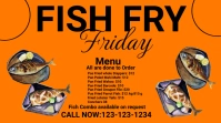 Fish fry flyer YouTube Thumbnail template
