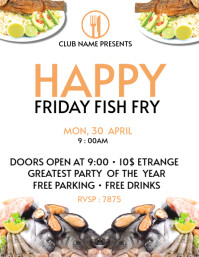 fish fry flyer 传单(美国信函) template