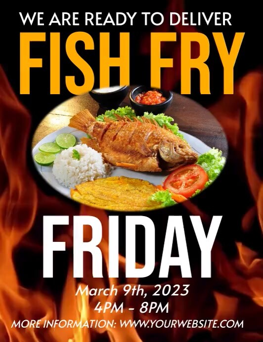 Image 3 for Fish Fry Flyer Template