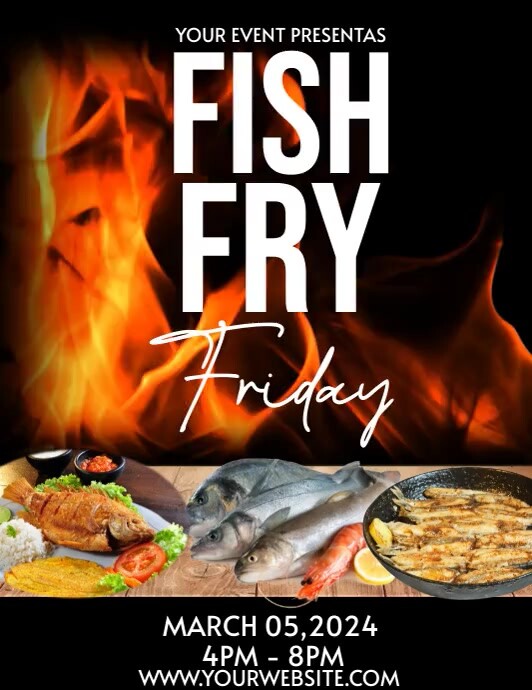 Fish fry flyer Template PosterMyWall