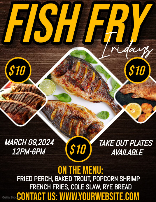Fish fry flyer Template PosterMyWall