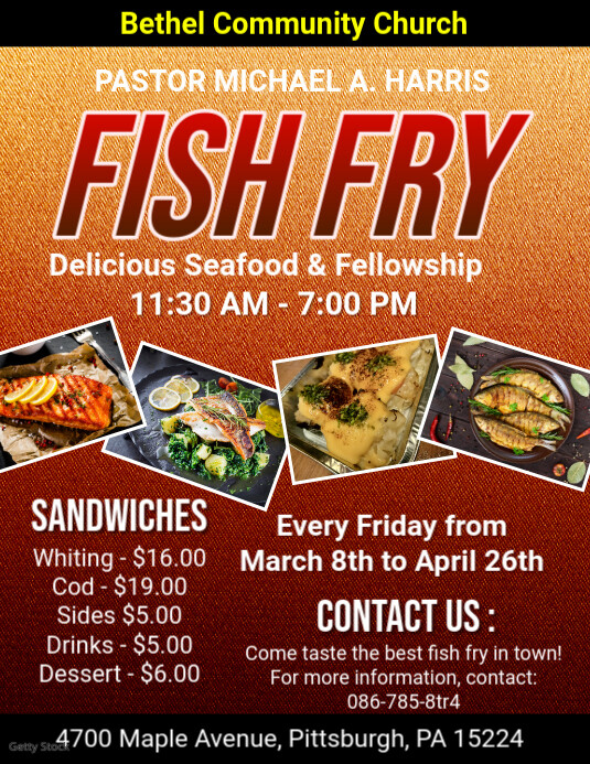 Fish Fry Flyer Template PosterMyWall