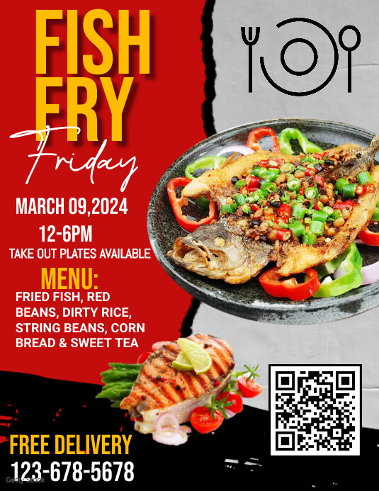 Fish Fry Flyer Template