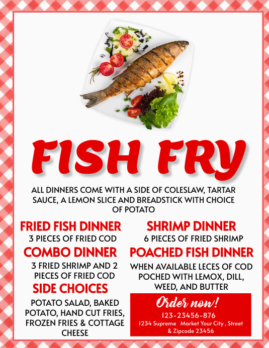 Fish Fry Flyer Template PosterMyWall