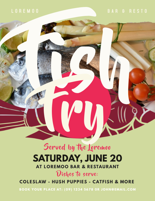 Fish Fry Flyer Template PosterMyWall Fish Fry Flyer Template PosterMyWall