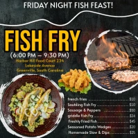 fish fry Friday # Fish Fry Menu # BBQ Menu Publicación de Instagram template