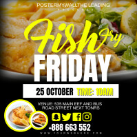 fish fry friday Instagram Post template
