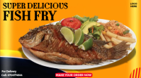 Fish Fry Friday Promotion Ecrã digital (16:9) template
