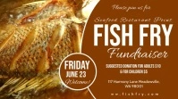 Fish fry fundraiser twitter post template