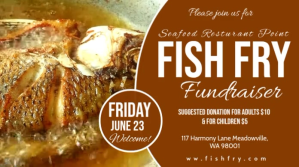 Fish fry fundraiser twitter post template