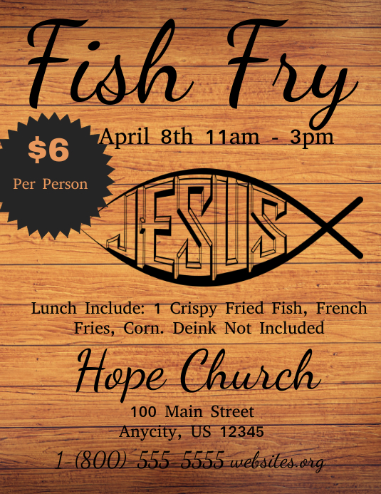 Fish Fry Template PosterMyWall