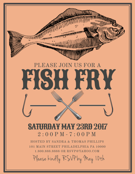 Fish fry Template PosterMyWall