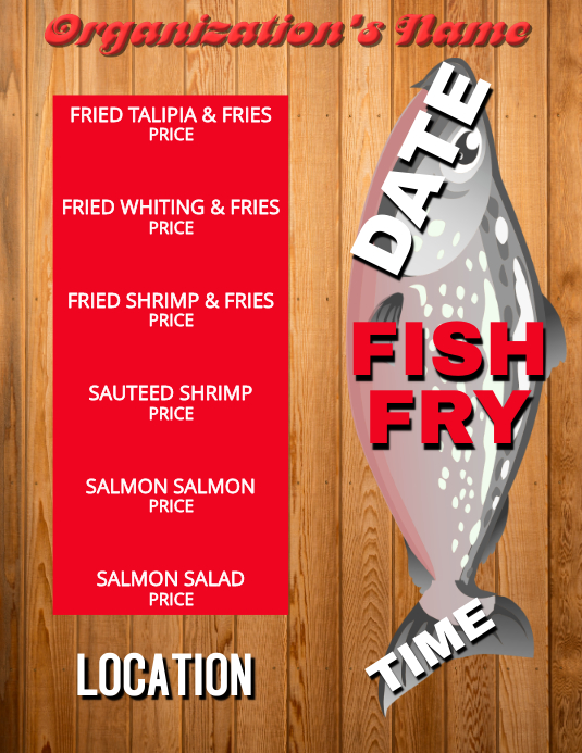 Fish Fry Flyer Template Word