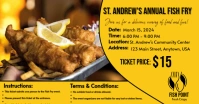 Fish Fry Ticket Facebook Ad template
