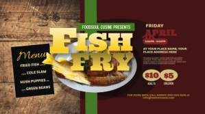 Fish Fry Twitter Post template