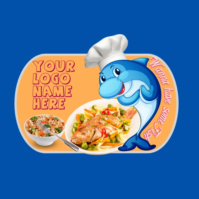 Fish logo, grilled fish, Fried fish, Sea food template