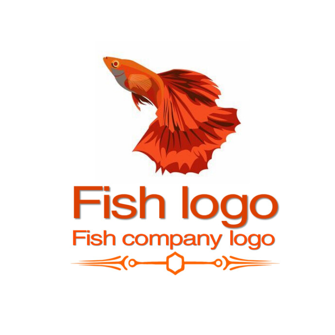 Fish logo template