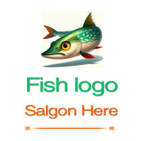 Fish logo template