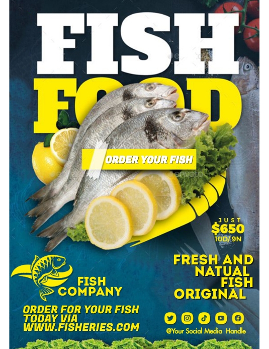 fish poster Template | PosterMyWall