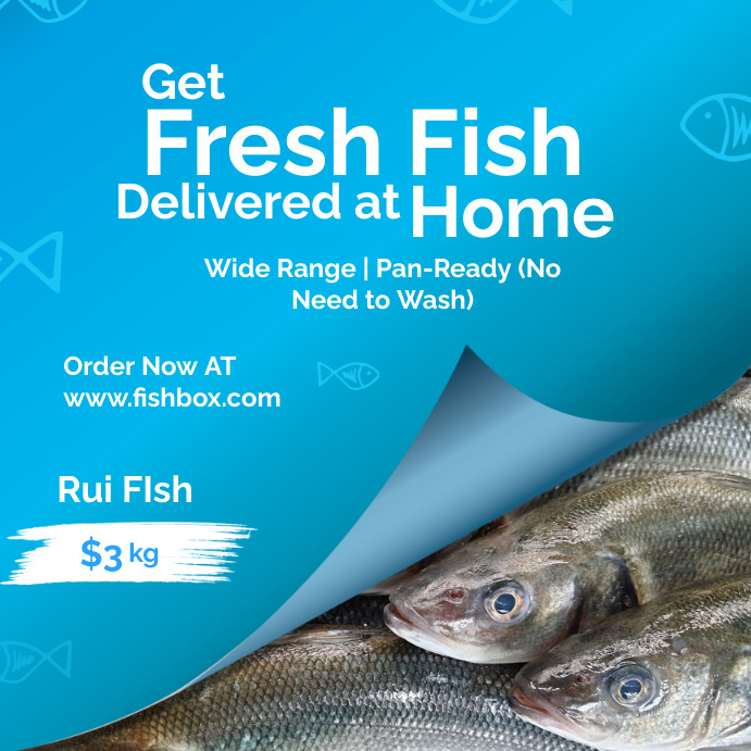 Fish Sale Banner Template | PosterMyWall