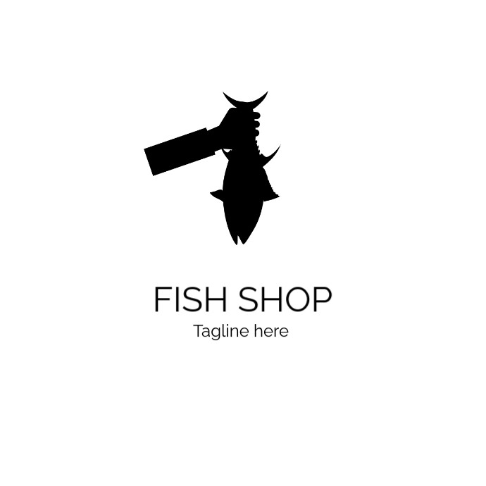 fish shop logo fish store logo design templat Template | PosterMyWall