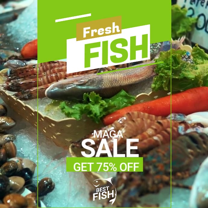 Fish Shop Post Template | PosterMyWall