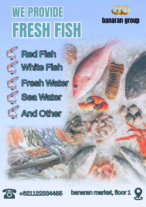 Fish Store Template | PosterMyWall