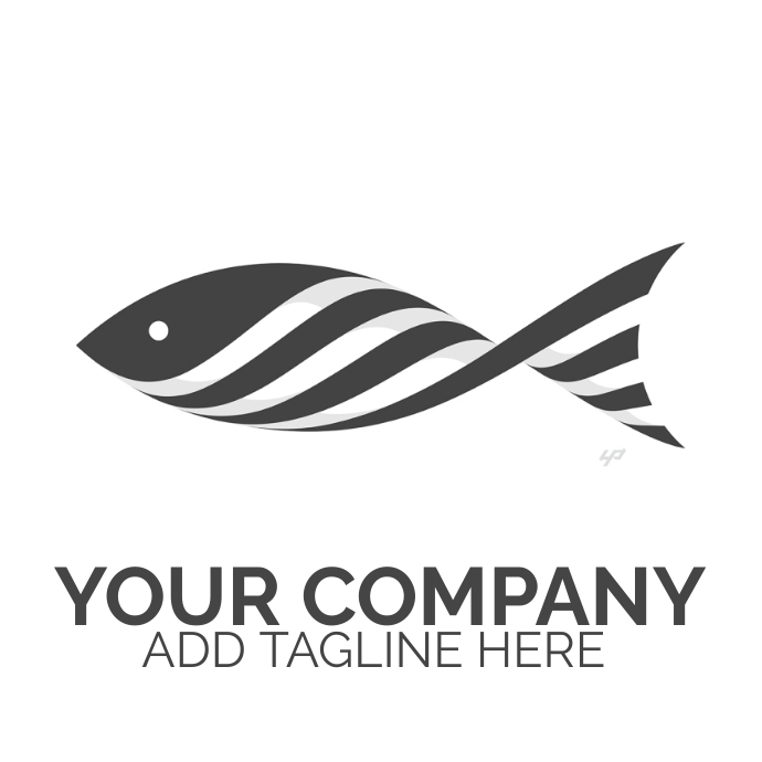 Copy of Fish symbol fresh seafood logo template | PosterMyWall