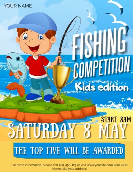 FISHING COMPETITION Template PosterMyWall