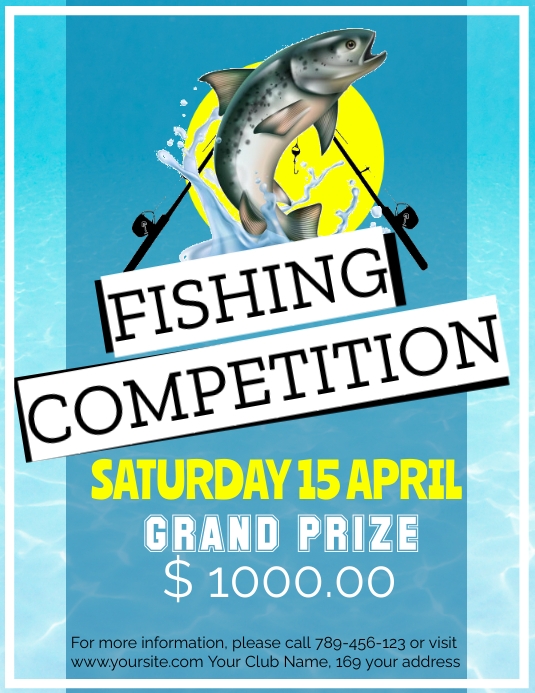 FISHING COMPETITION Template | PosterMyWall