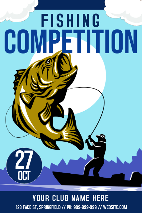 Fishing Competition Poster Template | PosterMyWall