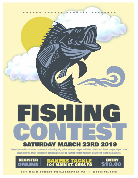 Fishing Contest Template PosterMyWall