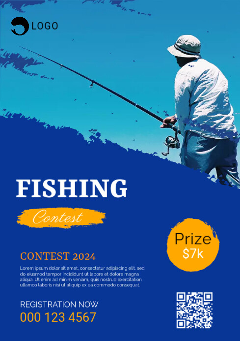 FISHING CONTEST TOURNAMENT Template | PosterMyWall
