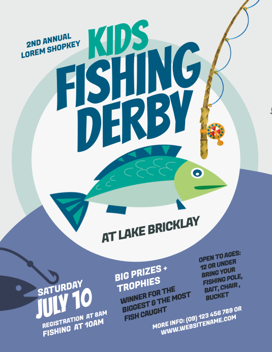 Fishing Derby Flyer Template PosterMyWall
